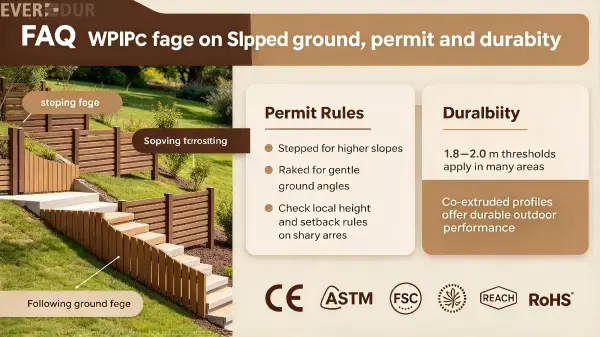 WPC Fence Slope Permit Everdur Installation Guide