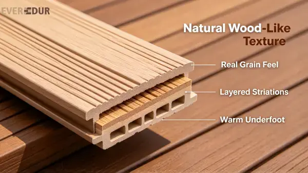 Natural Wood-Like Texture Everdur Feature Natural Wood-Like Texture Everdur Feature