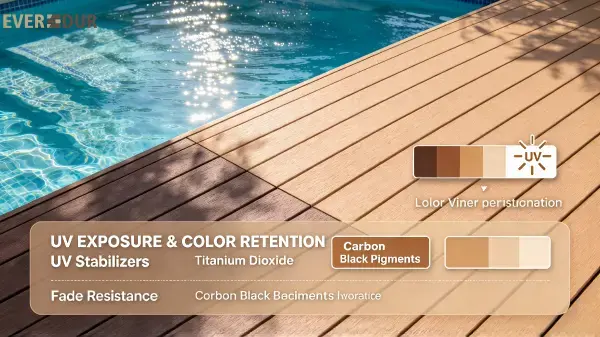 WPC Pool Deck UV Color Stability Everdur