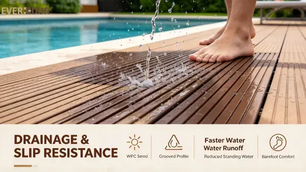 WPC Pool Deck Drainage Safety Everdur WPC Pool Deck Drainage Safety Everdur