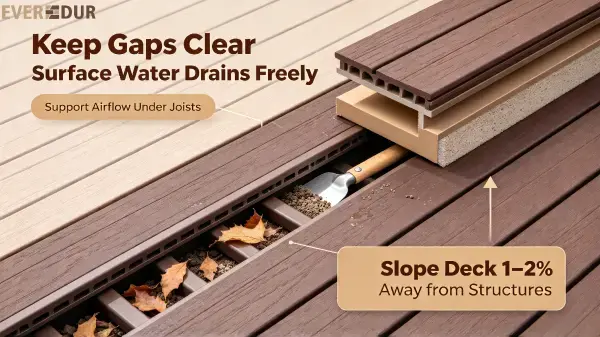 WPC Deck Drainage Protection Everdur WPC Deck Drainage Protection Everdur