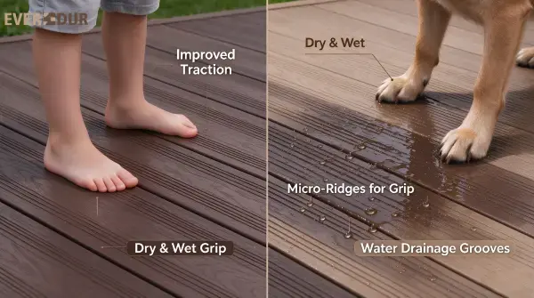 Everdur Composite Decking Anti-Slip Kids Pets