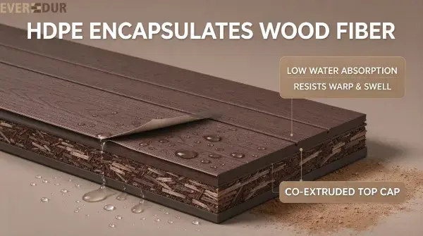 Grooved WPC Moisture Resistance Everdur Feature Grooved WPC Moisture Resistance Everdur Feature