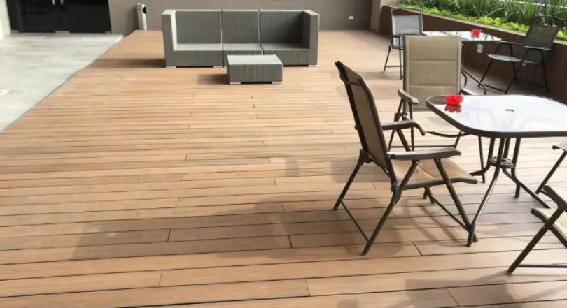 Fire-Resistant Wood-Plastic Composite Decking