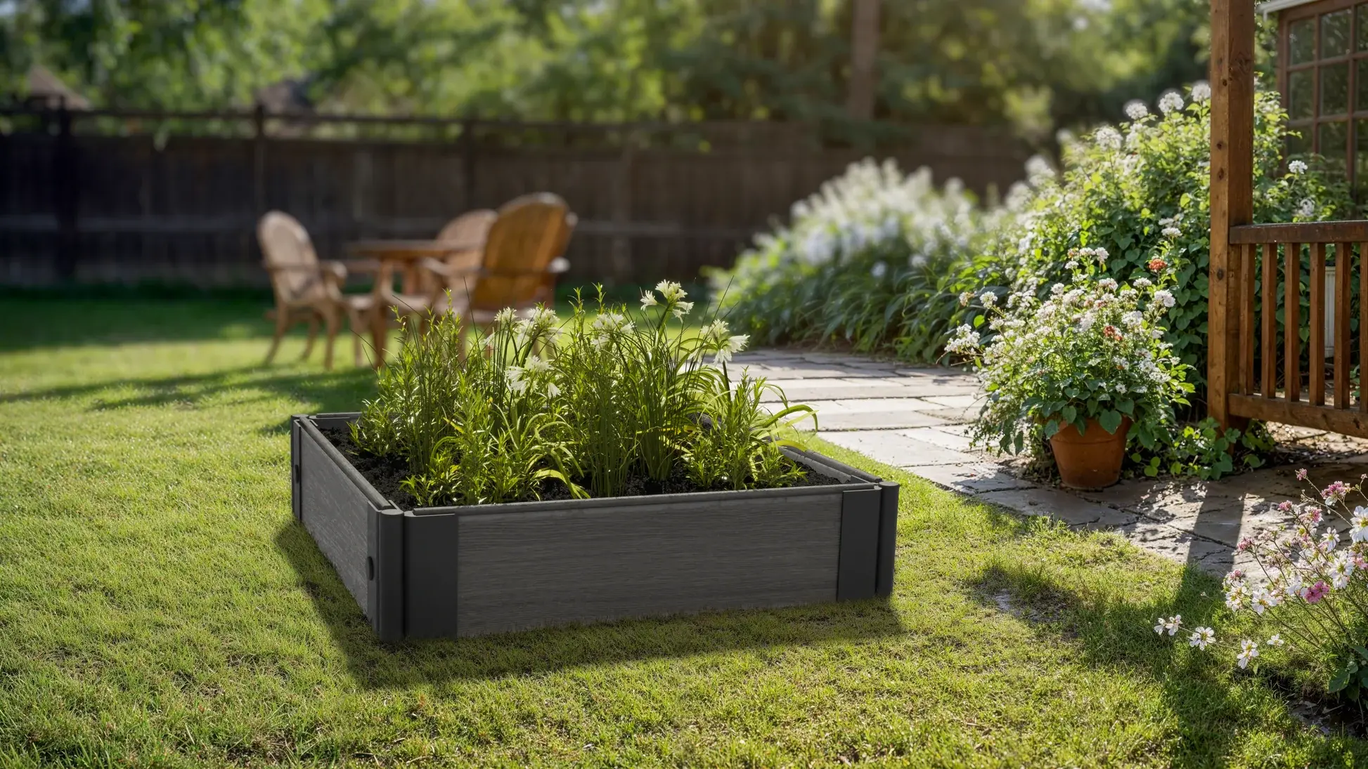 Composite Raised Garden Bed Kit Composite Raised Garden Bed Kit