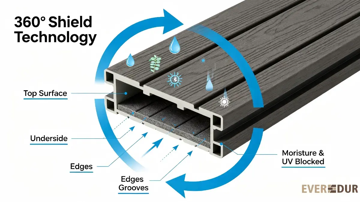 360° Shield Technology protection diagram