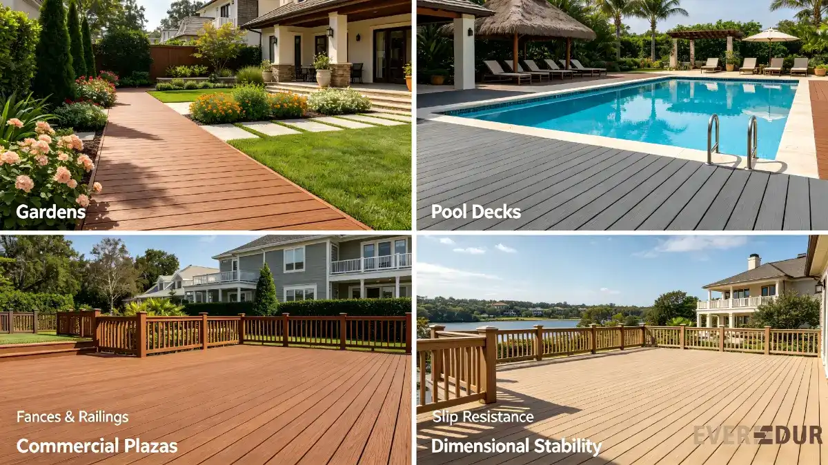 Garden/swimming pool/plaza/fence application diagram