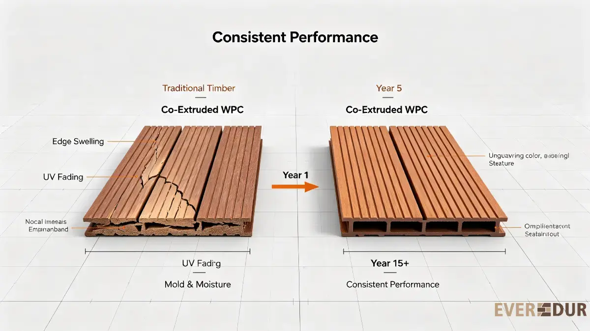 Long-term performance comparison diagram