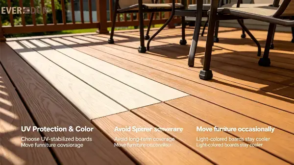 WPC Deck UV Color Stability Everdur Exposure