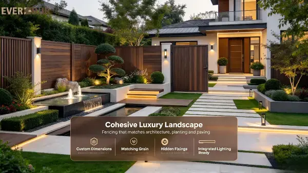WPC Villa Fence Luxury Landscape Everdur