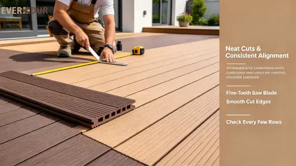 Brushed WPC Decking Alignment Everdur Consistent Finish